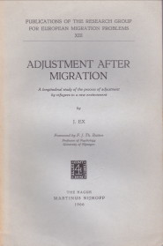 EX. J - Adjustment after migration. A longitudinal study of the process of adjustment by refugees to a new environment